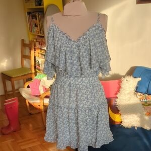 Floral Blue Dress